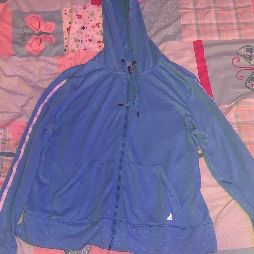 Women's Blue Hoodie Sweater
